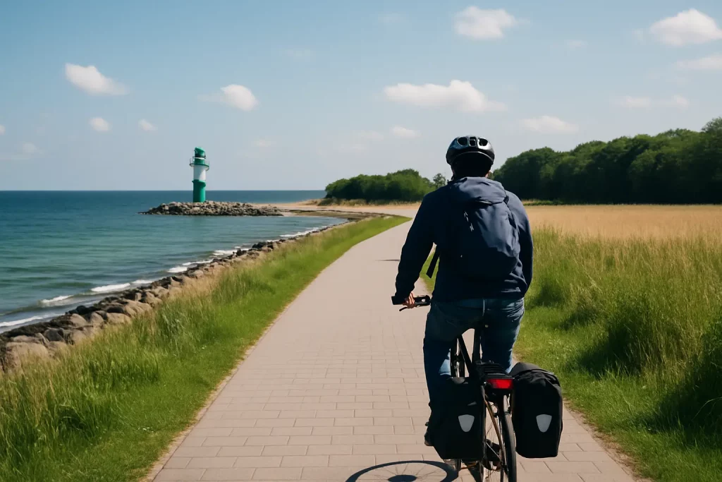 Fahrradroute Warnemünde zum Schnatermann