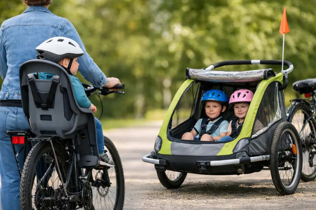 Kindersitz oder Fahrradanhänger?